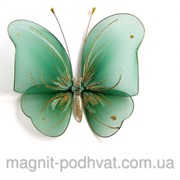 Декоративная Бабочка большая зеленая для штор и тюлей