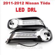 DRL дневный ходовый огни на 2011-2012 Nissan Tiida фотография