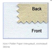 Холст Plotter Paper глянцевый, хлопковый 380г/м 610мм (24″) x 18м фото