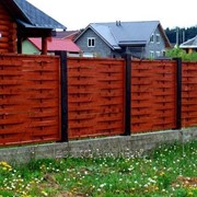 Забор деревянный 1017 фото