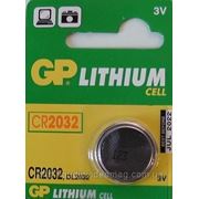 Батарейка GP CR 2032 Lithium литиевая, 3 V Вольта дисковая
