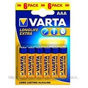 Батарейка Varta AAA Varta Longlife Extra * 6 (4103101416) фотография