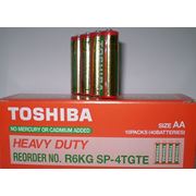 Батарейки TOSHIBA R6 пальчиковые 4 шт фото
