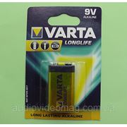 Батарейка Varta 9V Крона alkaline щёлочная фотография