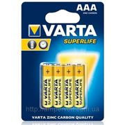 Батарейка VARTA SUPERLIFE AAA BLI 4 ZINC-CARBON фотография