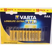 Батарейка VARTA LONGLIFE Extra AAA BLI 10 ALKALINE фото