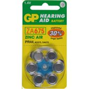 Батарейки для слуховых аппаратов GP ZA675 (G13) фото