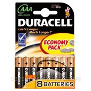 Батарейки DURACELL Basic AAA LR03 8шт. фото