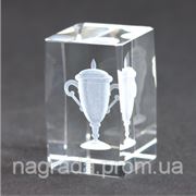 Награда стеклянная с 3D гравировкой Кубок KR5080/CUP