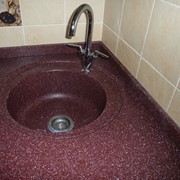 Мойка из искусственного камня Круглая фото
