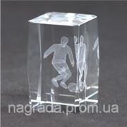 Награда стеклянная с 3D гравировкой Футболист KR5080/SOC фото
