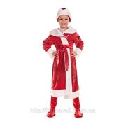 Прокат новогоднего костюма Дед мороз детский фото