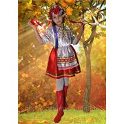 Карнавальный национальный украинский костюм для девочек 7,8,9 лет фото
