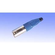 Штекер XLR кабельный 3pin синий CANON фото