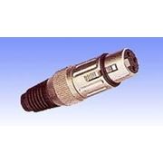 Гнездо XLR кабельное 3pin чёрное CANON т1 фото