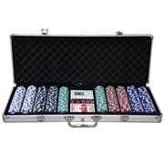 Покерный набор в алюминиевом кейсе (500 фишек)