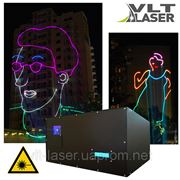 Лазерный проектор (всепогодный, V поколение). Цветной 10 000мвт. Роботизация, интернет управление. 3D софт. фото