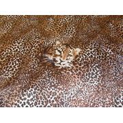 Набивной атлас леопард фото
