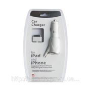 Автомобильное зарядное устройство Car Charger для iPhone/iPad/iPad 2/iPod фото