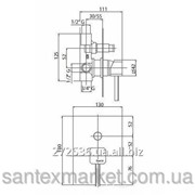 Смеситель для ванны Bianchi Kubik встроенный