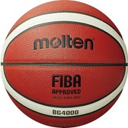 Мяч баскетбольный MOLTEN B5G4000 р.5, FIBA Appr, 12 пан, композит.кожа (ПУ),бутиловая камера