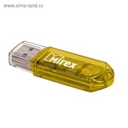 Флешка Mirex ELF YELLOW, 4 Гб, USB2.0, чт до 25 Мб/с, зап до 15 Мб/с, желтая фото