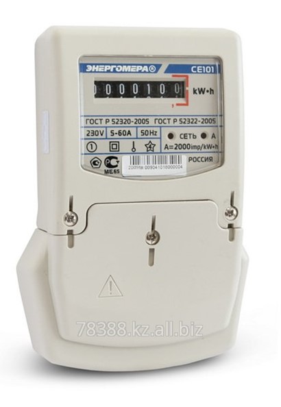 Счетчик CE101 S6 145 M6 (5-60А) 1ф. 1 тариф. (Энергомера) (1) в Алматы ...