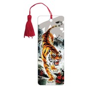 Закладка для книг 3D, BRAUBERG, объемная, “Бенгальский тигр“, с декоративным шнурком-завязкой, 125755 фотография