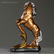 Сувенир "Конь на дыбах", бронза, 29 см, микс