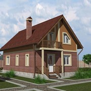 Дом 100 м2, в сером ключе на участке 4,5 сотки. фото