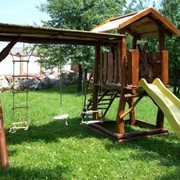 Детские площадки из дерева,детские домики,горки детские