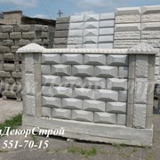 Блоки бетонные заборные декоративные в Одессе фотография