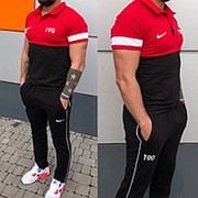 Спортивный костюм мужской Nike черно-красный НН/-2296 фотография