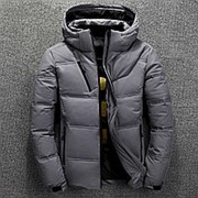 Зимняя куртка пух 90% (тёмно-серый) фото
