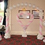 Оформление свадебных торжеств воздушными шарами. фото
