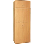 Шкаф для одежды 2-дверный с овальной штангой 0637+0654