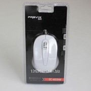 Мышь Pravix белый глянец провод 1 5 м USB-порт