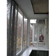 Алюминиевые раздвижные балконы (однокамерный с/п) фотография