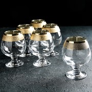 Набор бокалов для бренди 400 мл “Золотой карат“, 6 шт фото