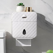 Водонепроницаемая настенная ткань Коробка Многофункциональный держатель для туалетной бумаги Ванная комната фотография
