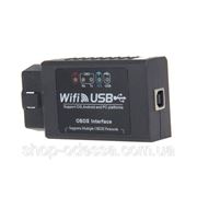 Elm327 WiFi + USB сканер-aдаптер OBDII ver.1.5