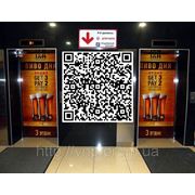 Поклейка лифта оракалом в ТЦ APPOLLO в Днепропетровске фото