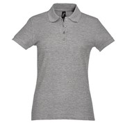 Рубашка поло женская PASSION серый меланж, размер XL фото