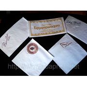 Салфетки бумажные, салфетки с логотипом фото