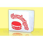 Бумажный пакет для гамбургеров фотография