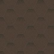 Битумная черепица — Мозаика Горный каньон (коричневый+черная тень, базальт) фото