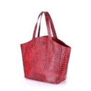 Кожаная сумка Fiore красная (крокодил) фото