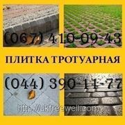 Брусчатка тротуарная плитка Кирпич антик (цвет на сером цементе) фото