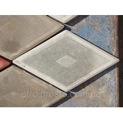 Тротуарная плитка Ромб гладкий серый фото