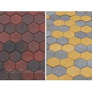 Тротуарная плитка Золотой Мандарин - Соты (140x125x60) фото